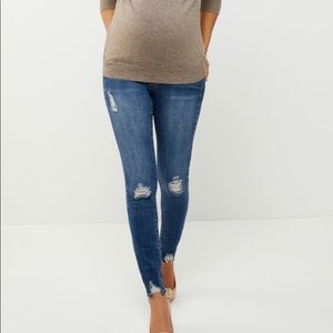 Article distressed maternity jeans